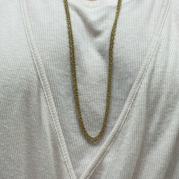 2 gold tone chains 16.5 inches - Picture 2 of 7